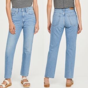 Rag & Bone Alex High Rise Straight Lucy Non Stretch Jeans Denim 25